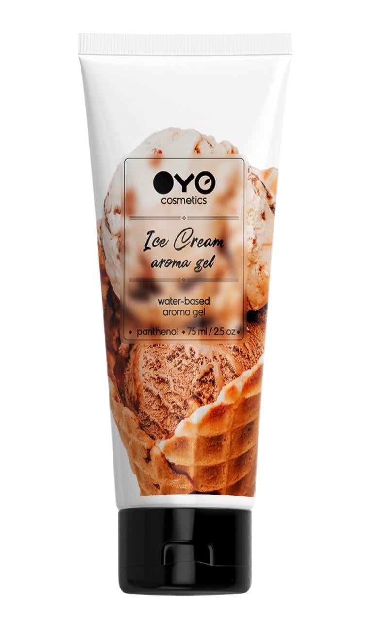 Гель-лубрикант універсальний ароматизований зволожувальний OYO Ice Cream aroma gel 75 мл (2707960078)