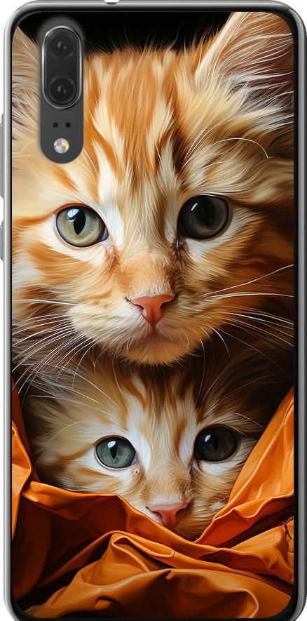 Чехол на Huawei P20 Котики 2 (5664u-1396-42517) Чехол на Huawei P20 Котики 2 (5664u-1396-42517)