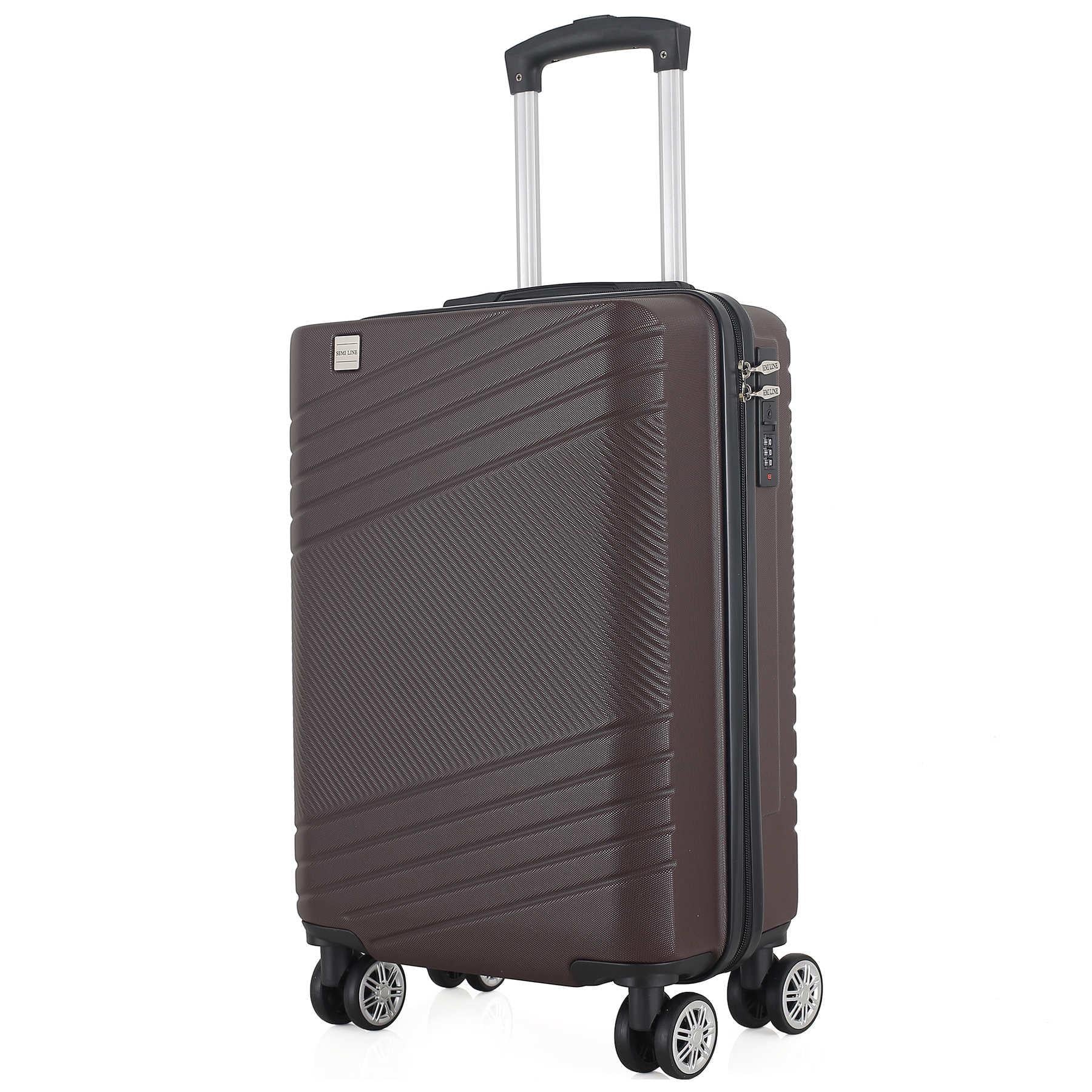 Чемодан маленький под ручную кладь SEMI LINE 20" ABS-Plastic S Brown (T5788-1)