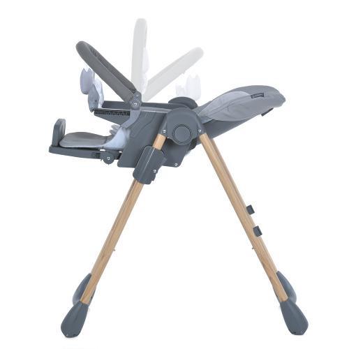 Стульчик для кормления EL Camino ME 1115-W CRAFT Gray - фото 2 Стульчик для кормления EL Camino ME 1115-W CRAFT Gray - фото 2