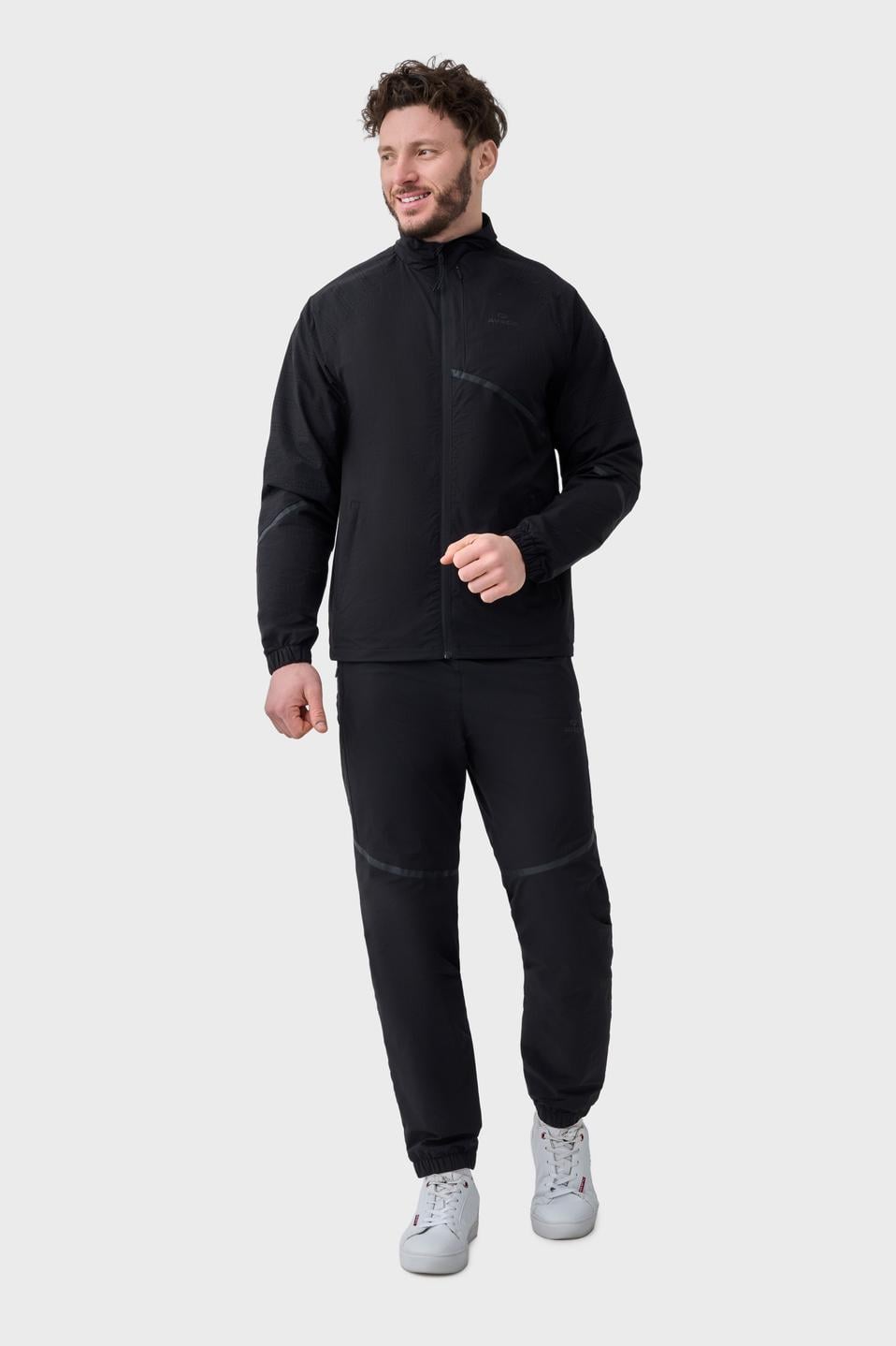 Спортивний костюм AVECS на сітці L Чорний (50599/1-L)