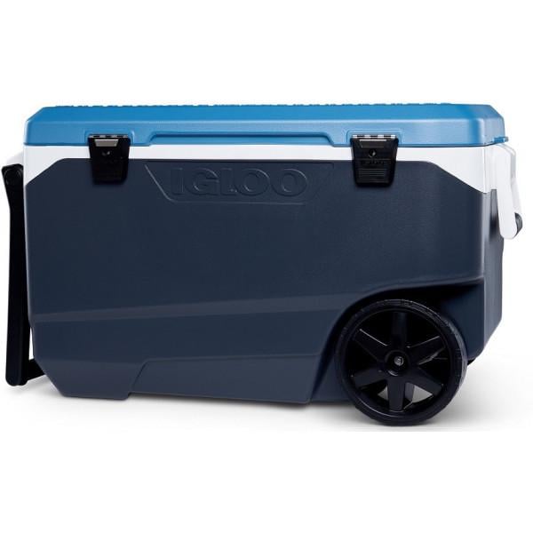 Термобокс Igloo MAXCOLD LATITUDE 90 ROLLER 85 л Сірий з синім (0342233448878)