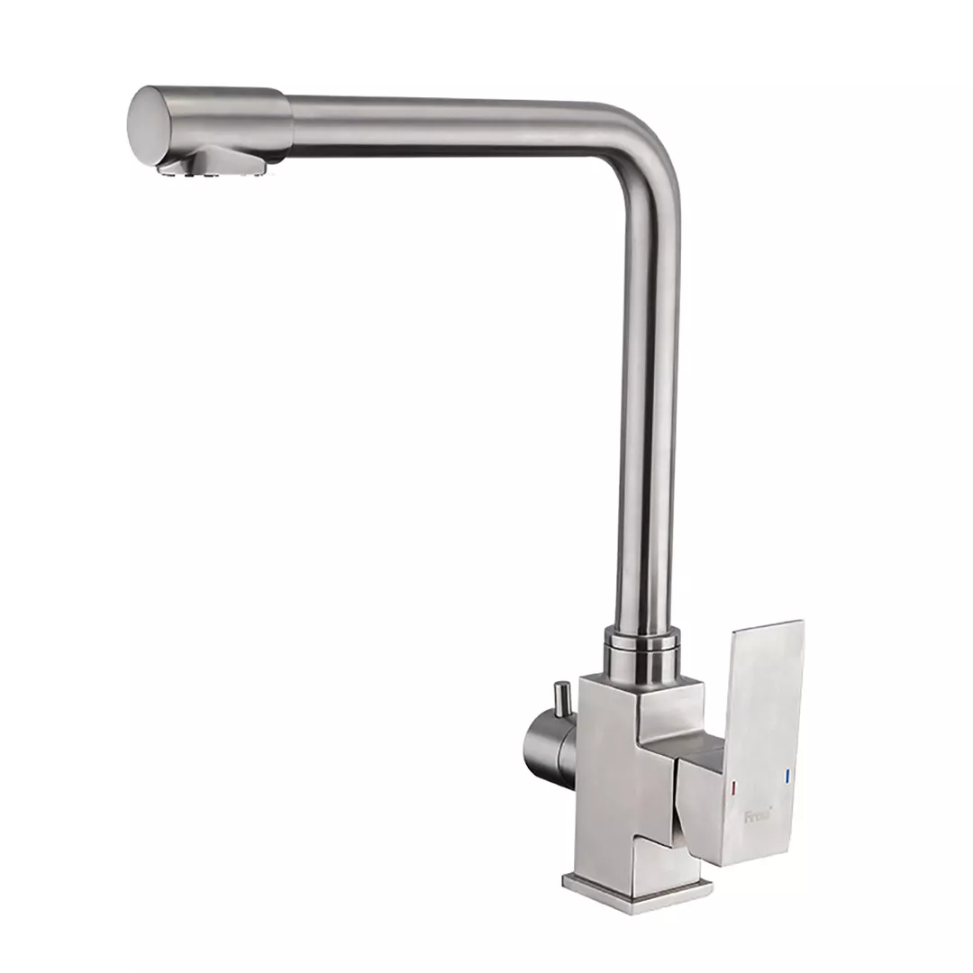 Змішувач кухонний Frap F43899-2 на 2 води Сатиновий (24582353) Змішувач кухонний Frap F43899-2 на 2 води Сатиновий (24582353)