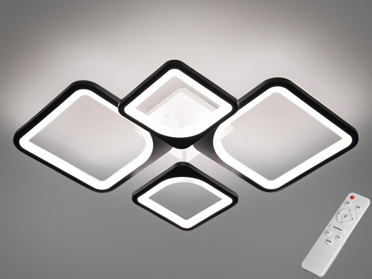 Люстра LED Diasha 8060/2+2BK 80W Черный Люстра LED Diasha 8060/2+2BK 80W Черный