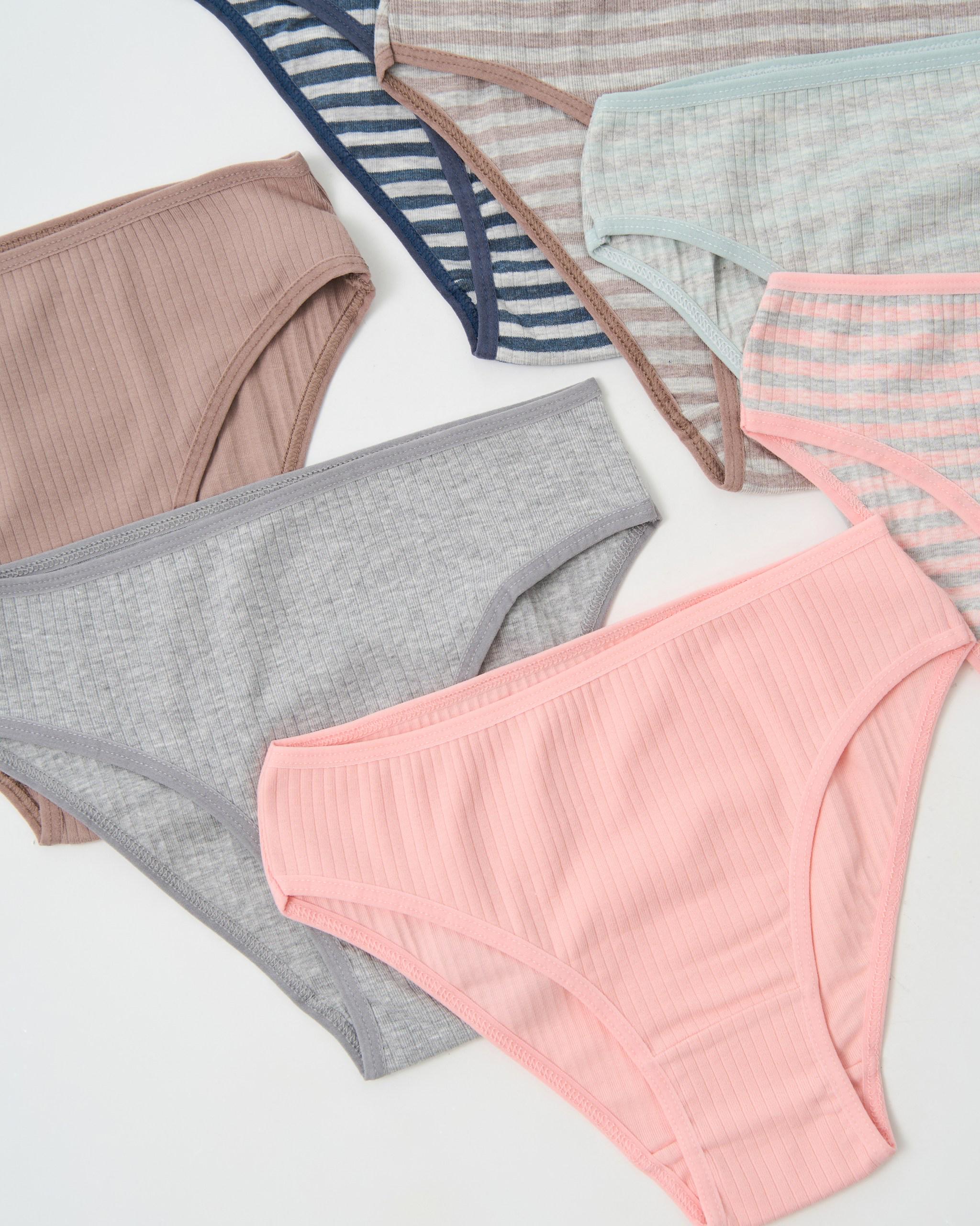 Набор трусиков женских неделек в рубчик 7 шт. XL (713161) - фото 2