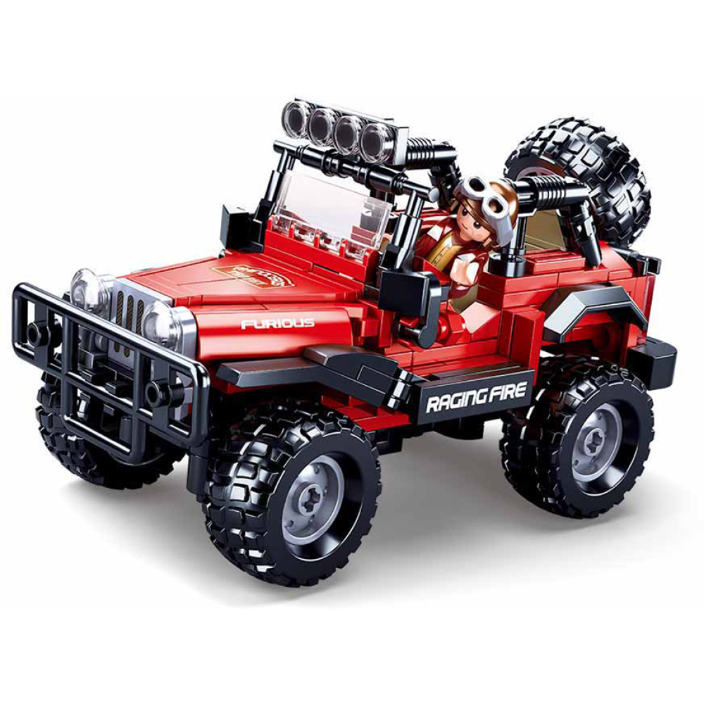 Конструктор SLUBAN M38-B0816 Model Bricks Джип позашляховик 252 деталі в коробці (114266)