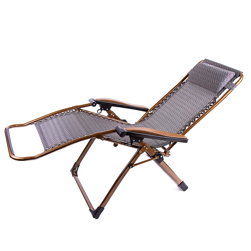 Кресло-шезлонг раскладной 200х68х58 см Коричневый (8009-3WS) - фото 5