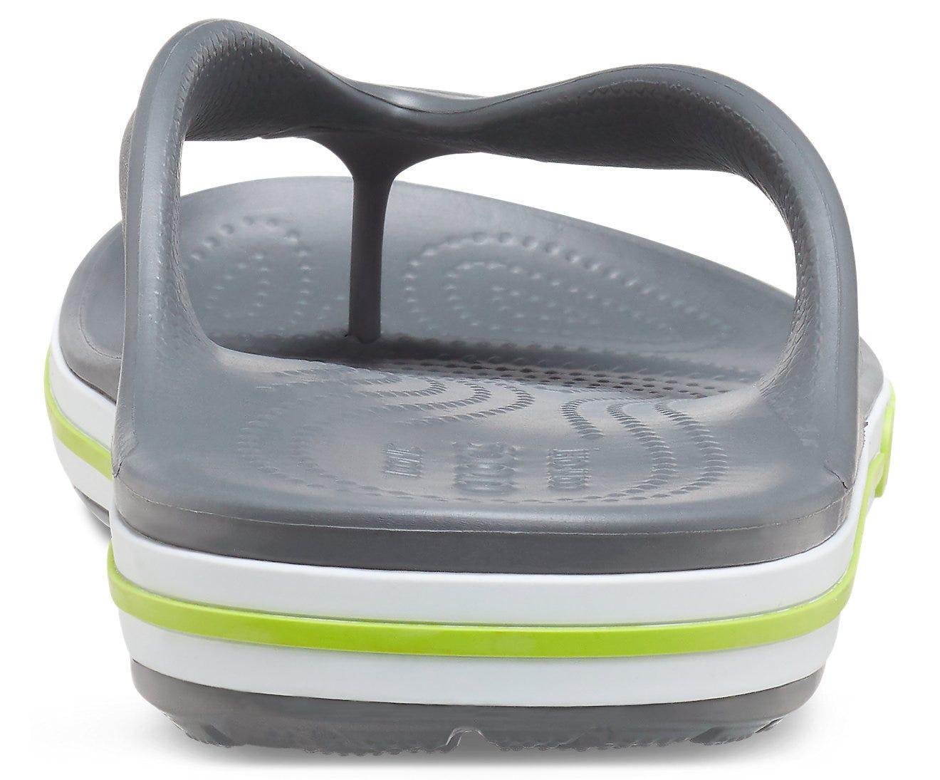 Вьетнамки Crocs Bayaband flip M9W11 р. 42/43 27 см Slate Grey Lime Punch (205393) - фото 6