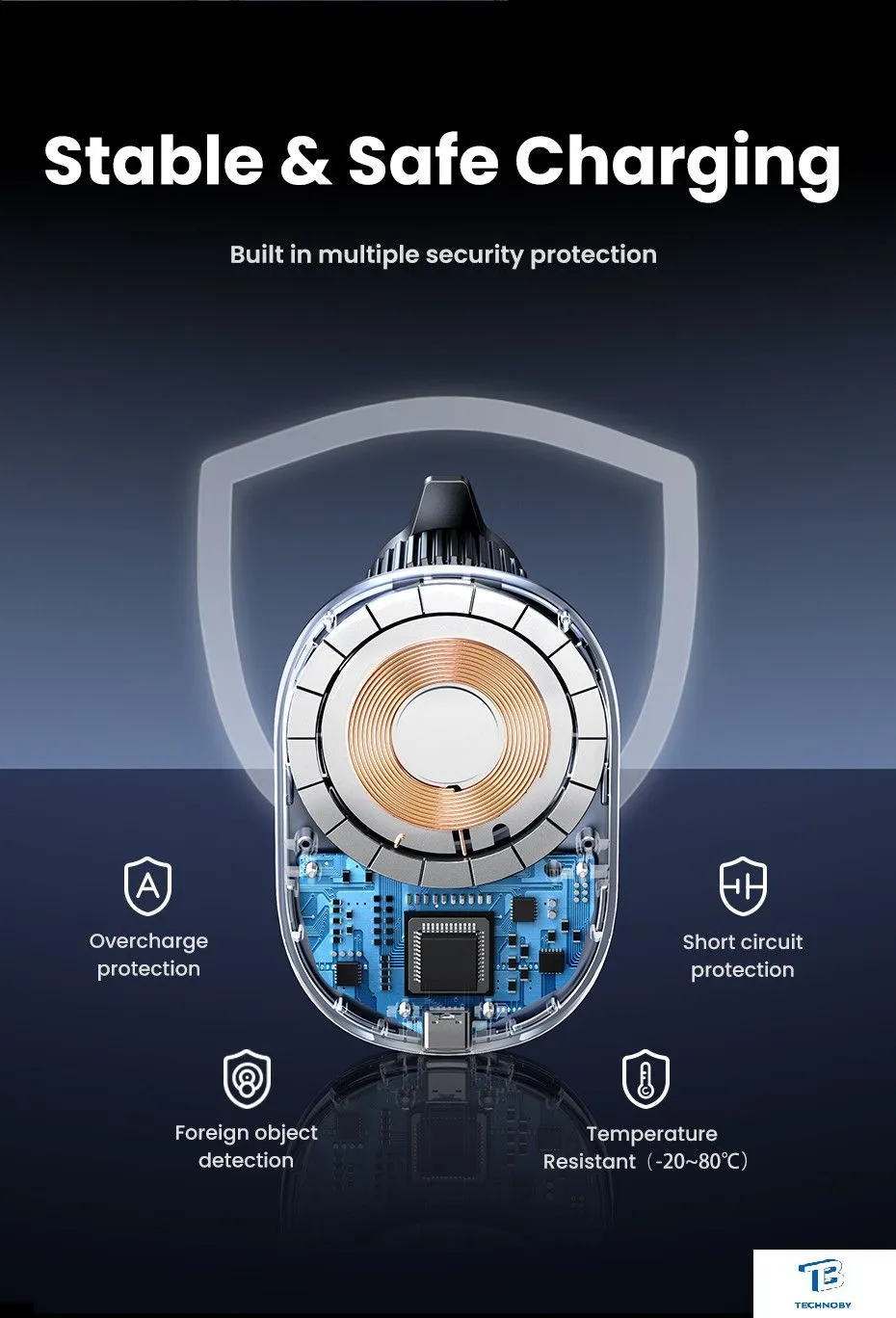 Зарядное устройство магнитное UGREEN CD345 MagSafe для iPhone Qi 15W 2в1 Black (15120) - фото 5 Зарядное устройство магнитное UGREEN CD345 MagSafe для iPhone Qi 15W 2в1 Black (15120) - фото 5