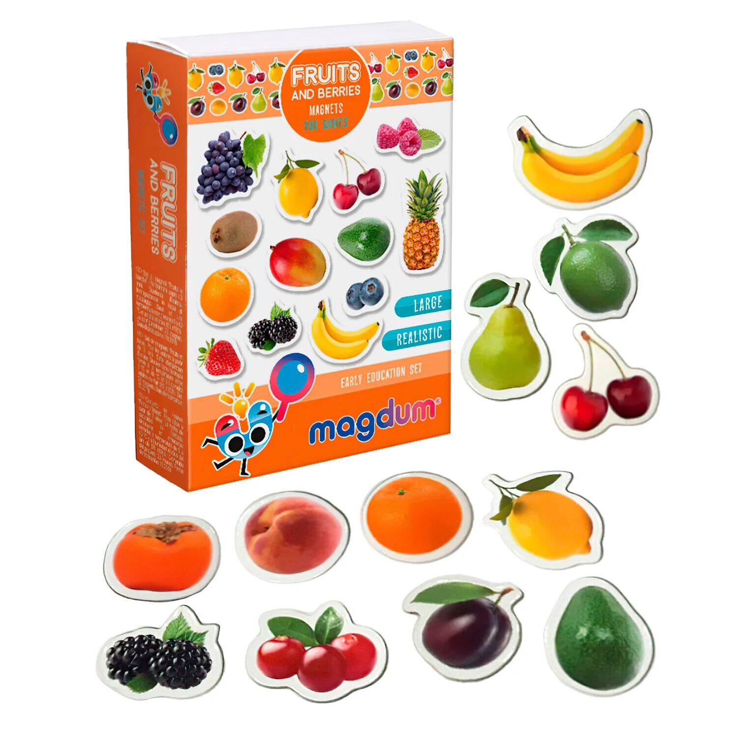 Игра магнитная Magdum Fruits and Berries английский язык (ML4031-11)