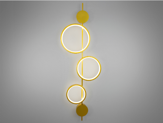 Настенный светильник Diasha светодиодный 28 Вт Золотой (F3767GD)