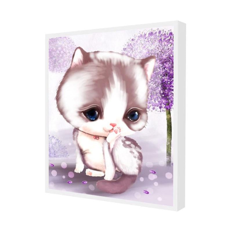 Алмазна мозаїка Lesko DIY 2033 Котик Майк