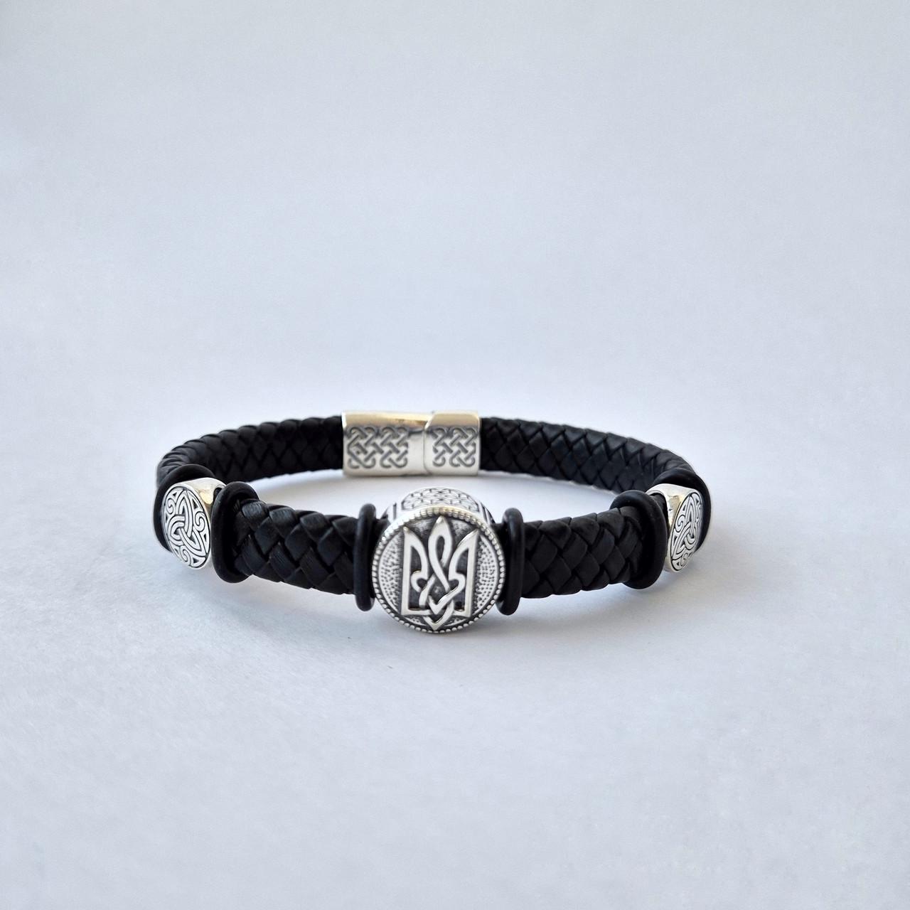 Браслет Тризуб срібло 21 см 925 проби 14,99 г (75280)