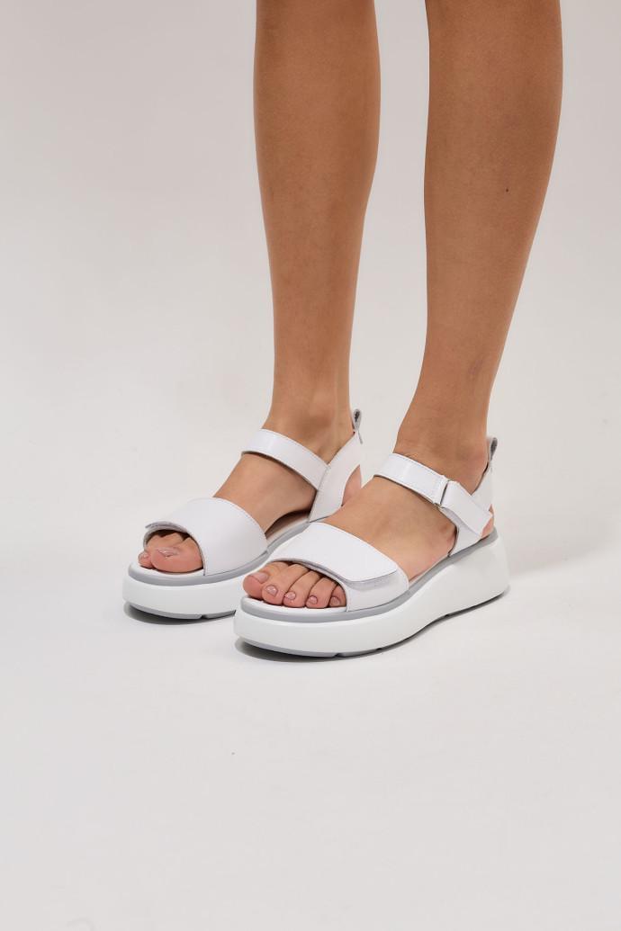 Босоніжки жіночі ALLSY шкіряні р. 36 Білий (195205) - фото 3 Босоніжки жіночі ALLSY шкіряні р. 36 Білий (195205) - фото 3