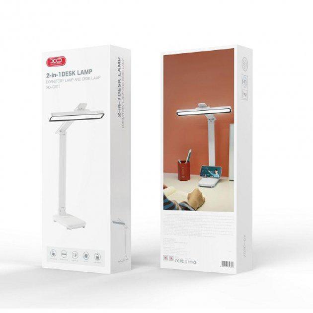 Настольная лампа-подставка XO OZ07 трехцветная с ДУ 1200 mAh Белый (62497) - фото 3 Настольная лампа-подставка XO OZ07 трехцветная с ДУ 1200 mAh Белый (62497) - фото 3