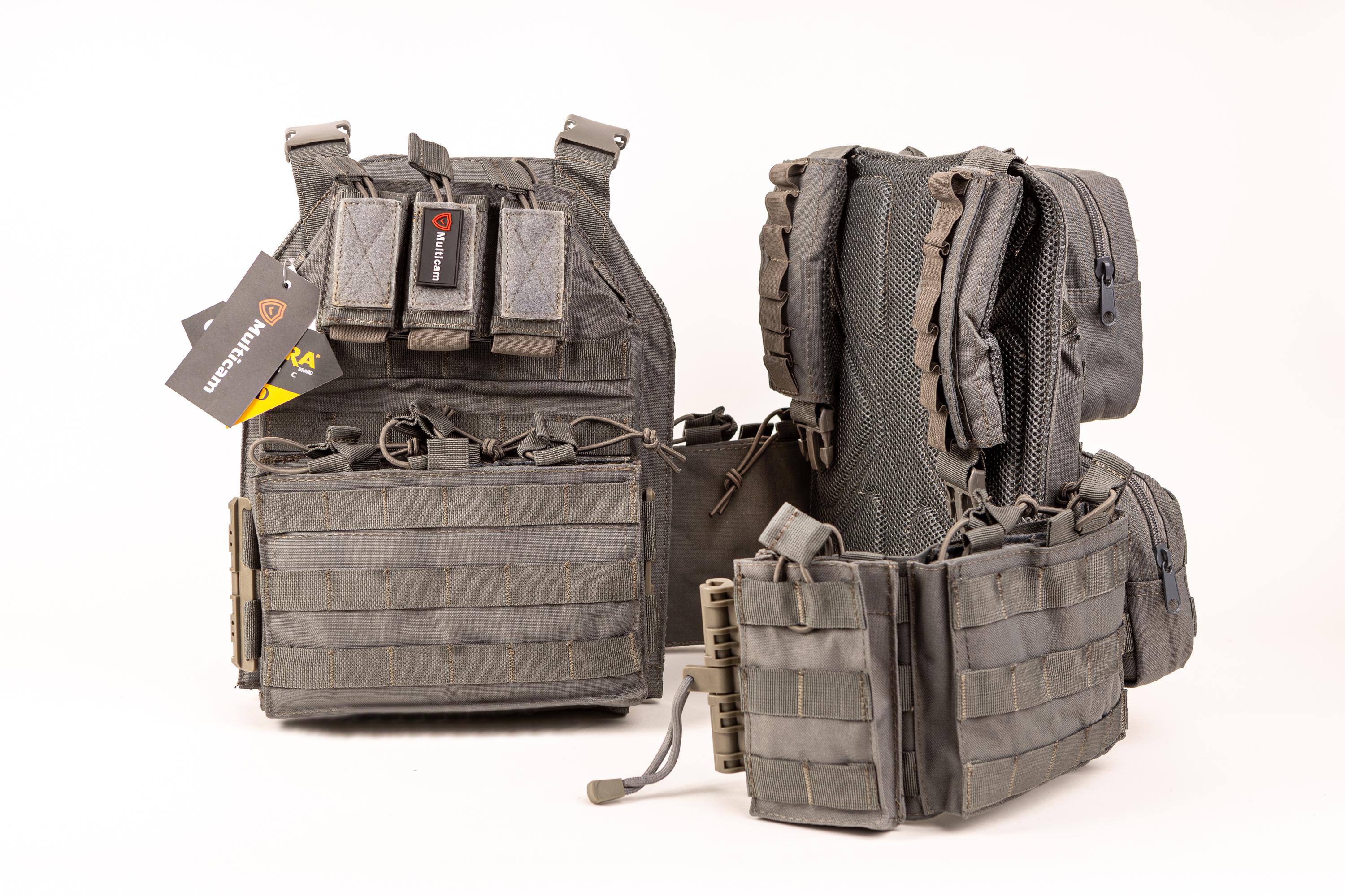 Плитоноска Multicam X350 MOLLE Cordura 1000D Сірий (10070013) - фото 4