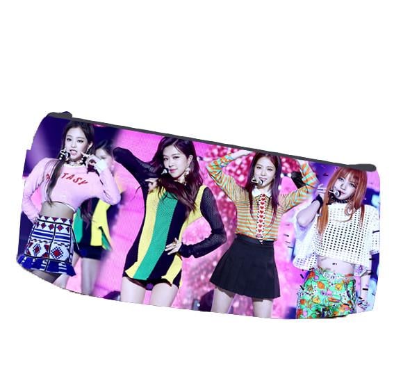 Пенал школьный Блэкпинк Blackpink двухсторонний 22х11 см (pn_0029)