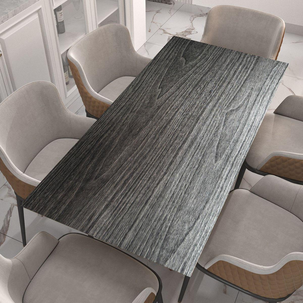 Плівка самоклеюча дерево 0,45х10 м Чорно-срібний (822) - фото 2 Плівка самоклеюча дерево 0,45х10 м Чорно-срібний (822) - фото 2