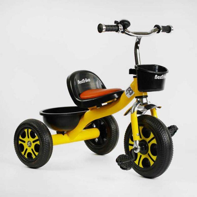 Велосипед триколісний Best Trike Жовтий (194147) Велосипед триколісний Best Trike Жовтий (194147)