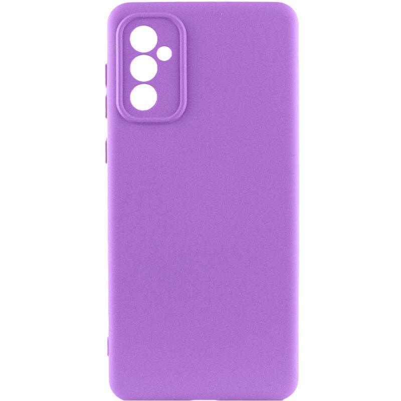 Противоударный чехол TPU GETMAN Liquid Silk Full Camera для Samsung Galaxy A56 5G Фиолетовый / Purple