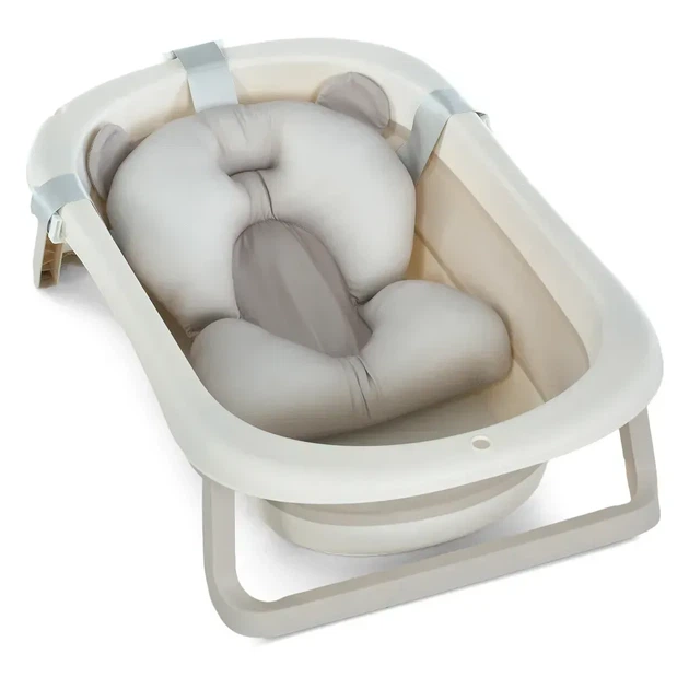 Детская ванночка El Camino PLUS Cool Gray складная с термометром Серый (ME 1151)