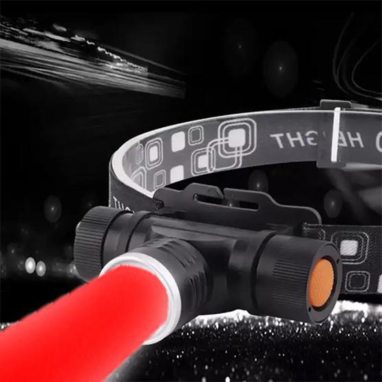 Фонарь налобный аккумуляторный X-Balog BL-5808-RED MicroUSB/красный свет (2595649896) - фото 2