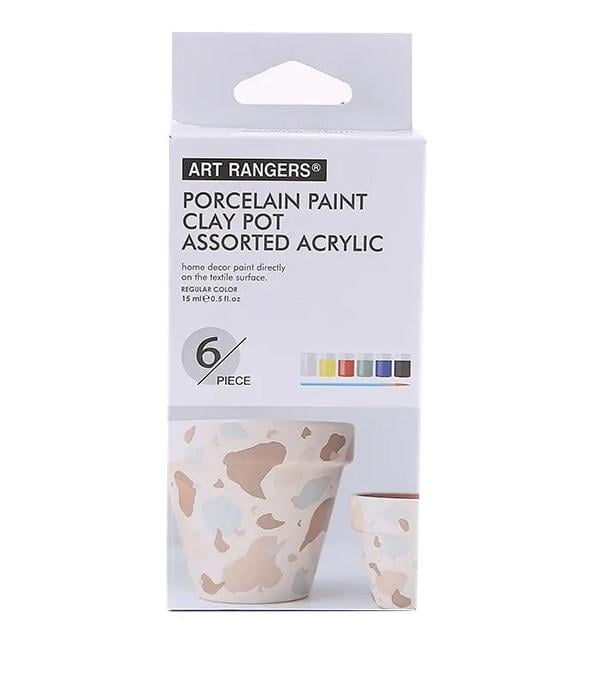 Акриловые краски ART RANGERs для декора керамики 6 цветов 15 мл