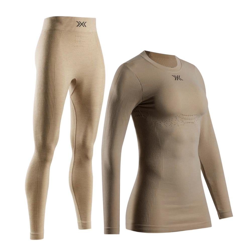 Комплект термобілизни жіночий X-Bionic Mightywool Set VT-W106W25W+VT-WP05W25W-M100 S Sand