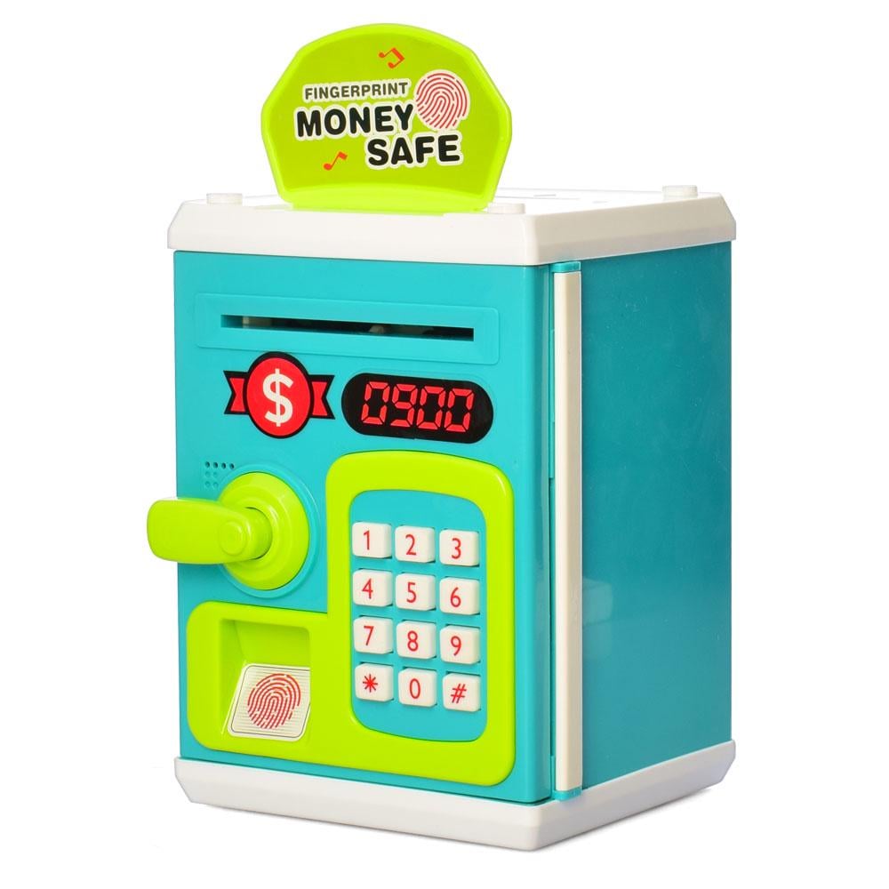 Детская копилка-сейф M6161 с кодом/подсветкой и отпечатком пальца