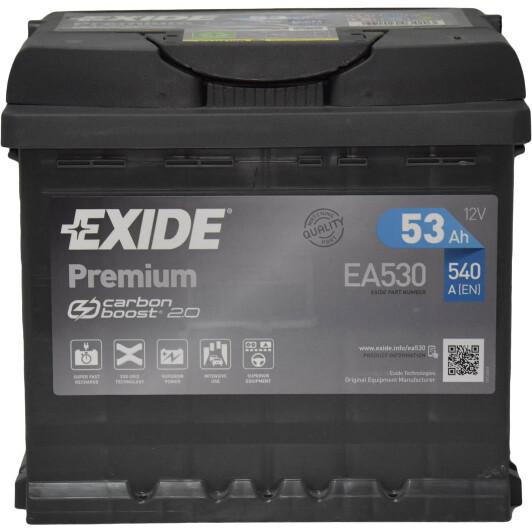 Аккумулятор EXIDE PREMIUM R EN540 53 Ah-12 V 207х175х190 мм (EA530)