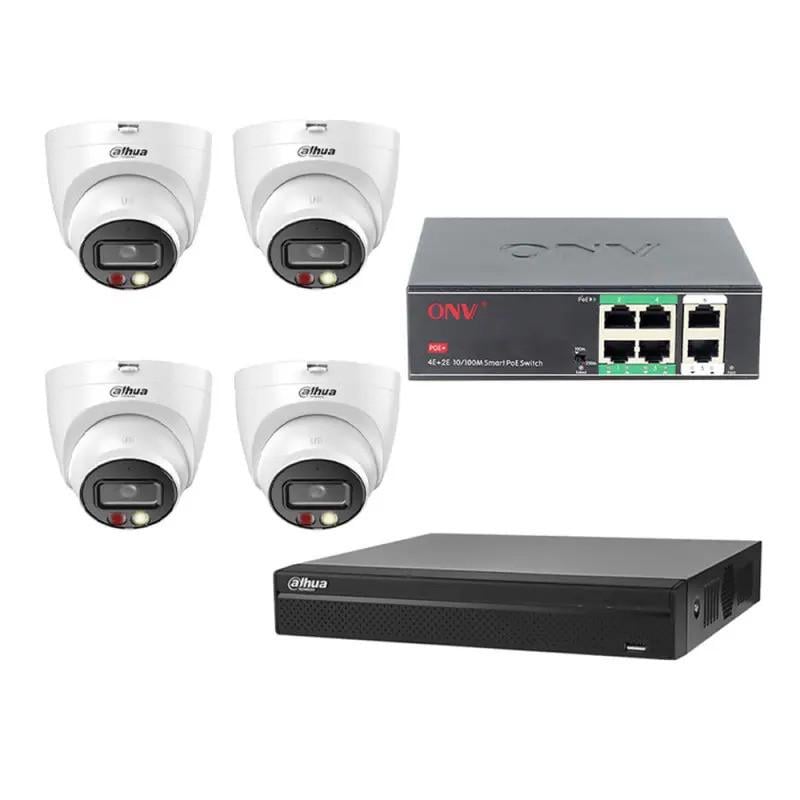 Комплект IP видеонаблюдения уличный Dahua KIT-DH122