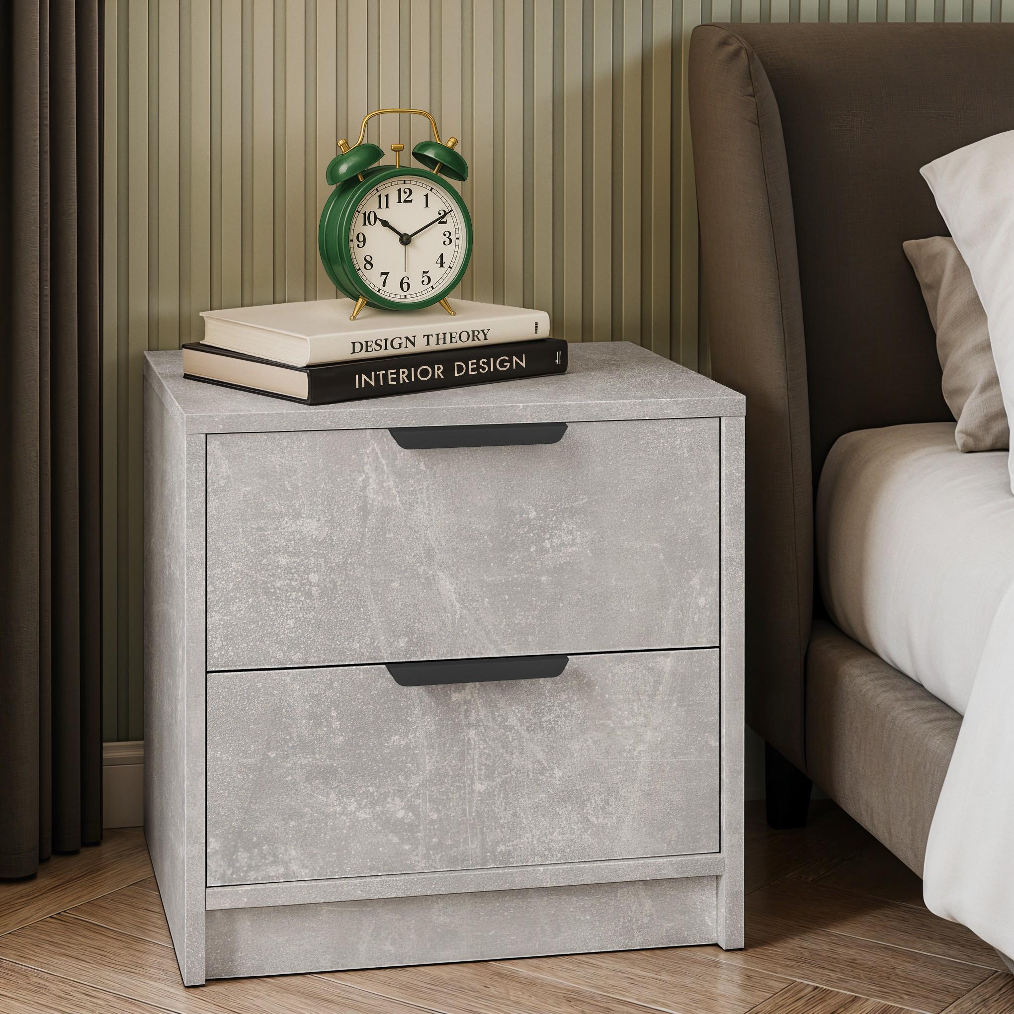 Тумба прикроватная FT-3 450х354х489 мм Бетон