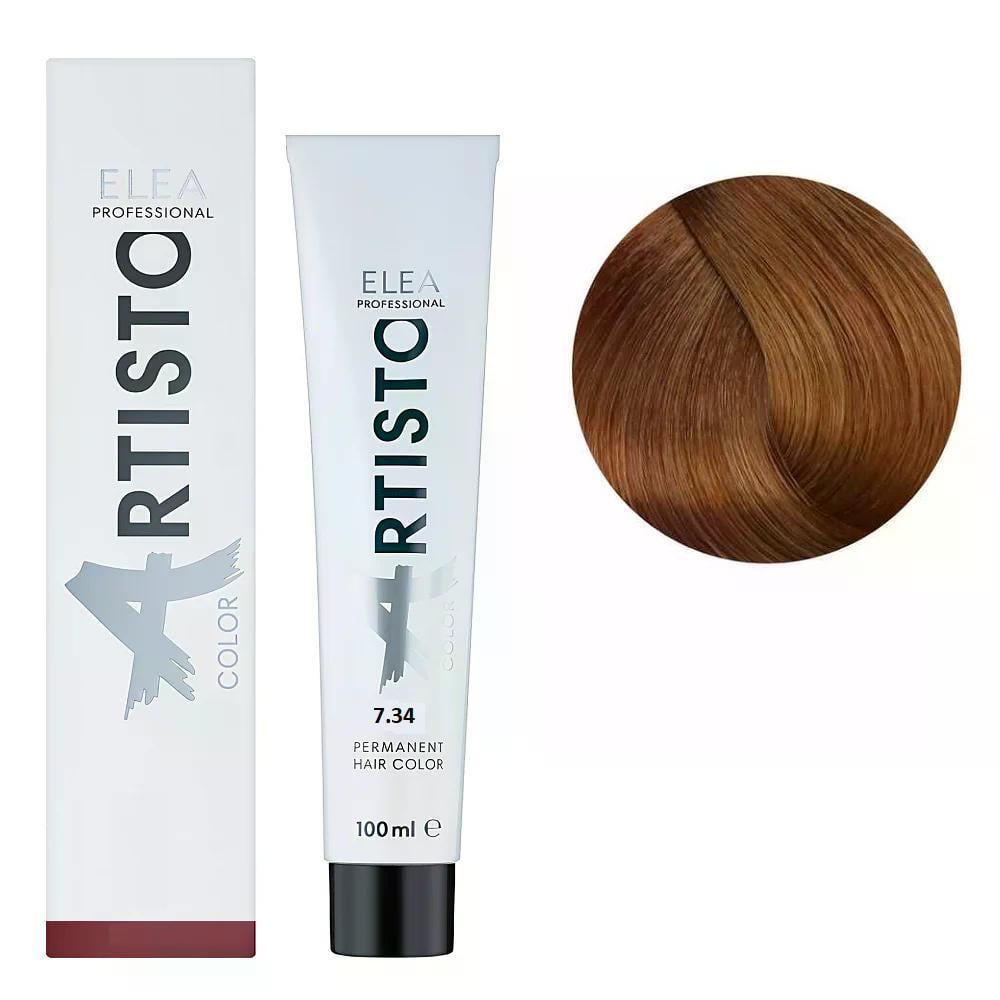 Крем-краска для волос Elea Professional Artisto Color 7.34 Золотистый медно-русый 100 мл