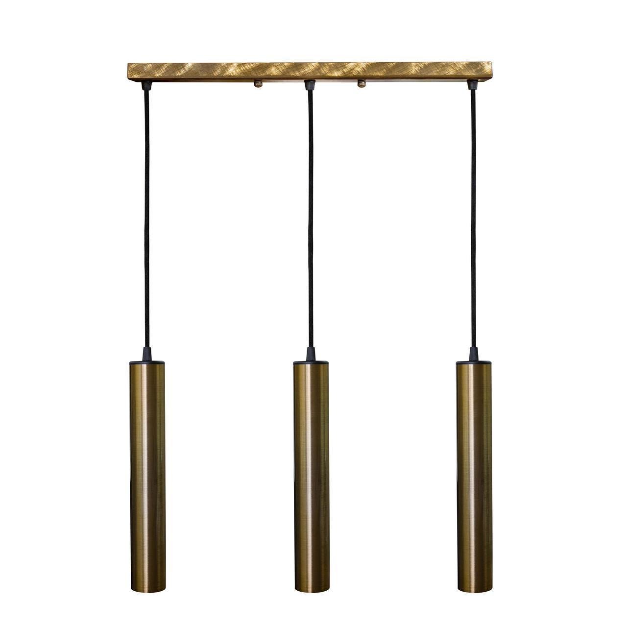 Подвесной светильник MSK ELECTRIC Tube под три лампы Е27 Бронзовый (NL 3522-3 BN) - фото 1 Подвесной светильник MSK ELECTRIC Tube под три лампы Е27 Бронзовый (NL 3522-3 BN) - фото 1