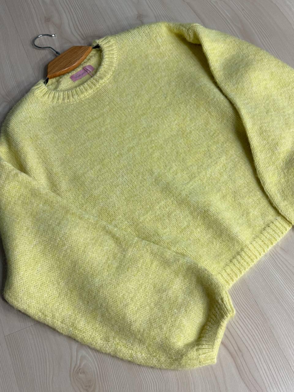 Светр жіночий Fancy Matinee 6119 меланж OS Жовтий (4934) - фото 9