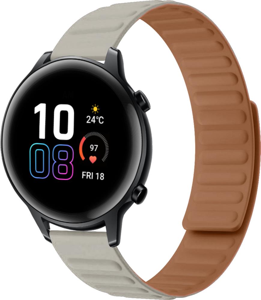 Ремінець Magneter для Honor Magic Watch 2 42 мм Beige (26631-34)
