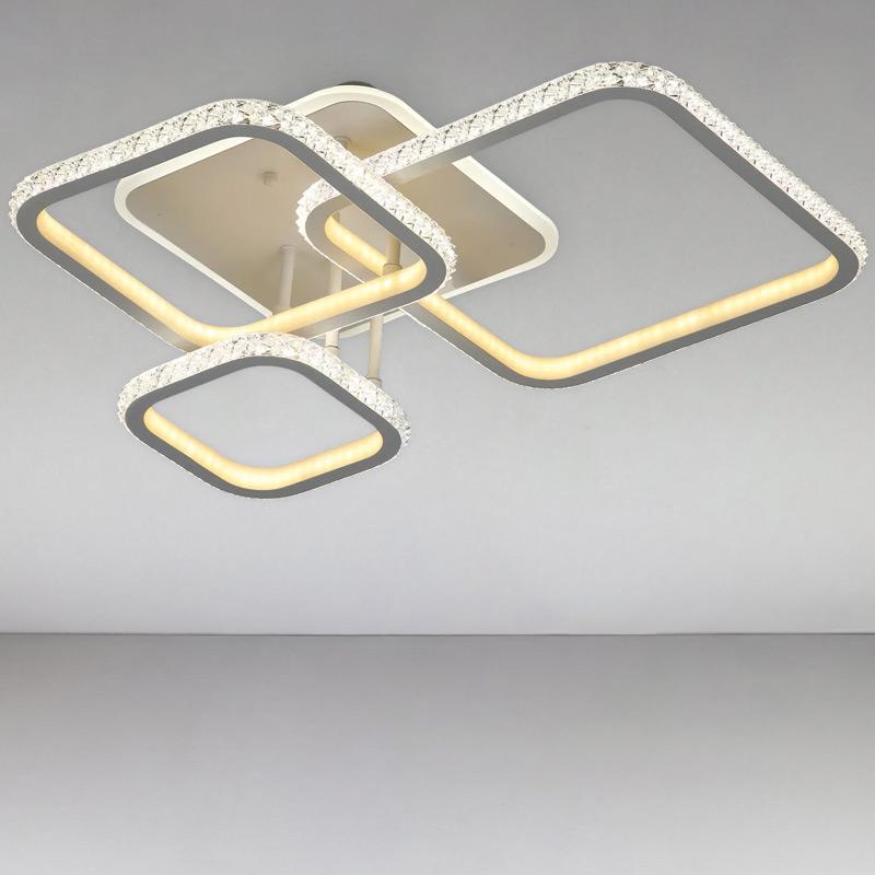 Люстра потолочная LED с RGB подсветкой LightHouse NM-16457/111S RGB 144 W Белый (16010)