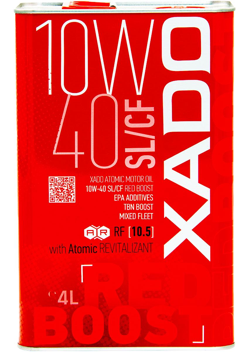 Моторная смазка XADO 10W-40 SL/CF RED Boost 4 л (ХА 26244) - фото 1 Моторная смазка XADO 10W-40 SL/CF RED Boost 4 л (ХА 26244) - фото 1