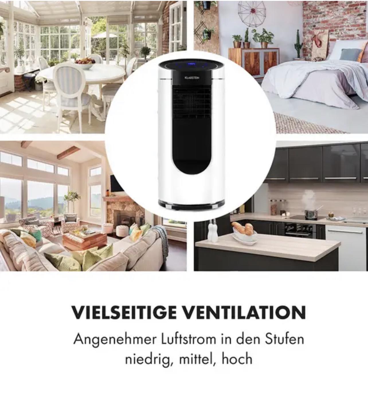 Кондиціонер мобільний KLARSTEIN Metrobreeze Miami 9000 BTU/2,6 кВт 950 Вт 26-44 м2 Біло-чорний (10034678) - фото 7 Кондиціонер мобільний KLARSTEIN Metrobreeze Miami 9000 BTU/2,6 кВт 950 Вт 26-44 м2 Біло-чорний (10034678) - фото 7