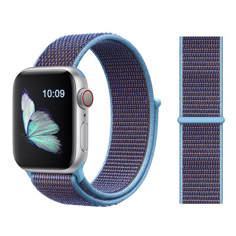 Ремінець нейлоновий Sport Loop Band для Apple Watch 42/44/45 мм Series SE/7/6/5/4/3/2/1 №32 Cerulean - фото 2