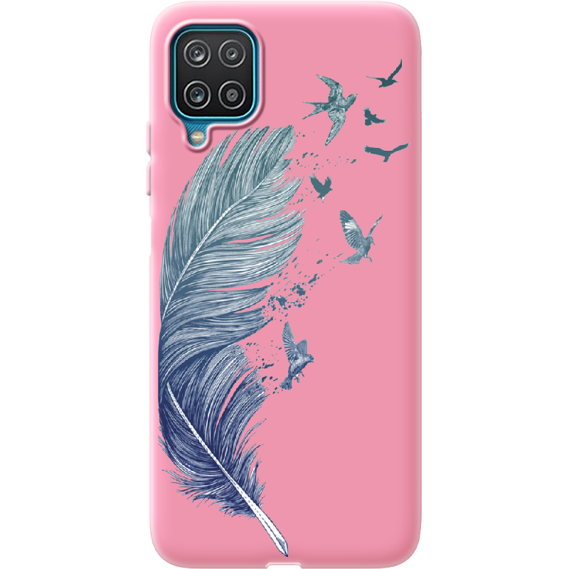 Чохол Boxface Samsung A125 Galaxy A12 Feather Рожевий силікон (41506-cc38-41674)