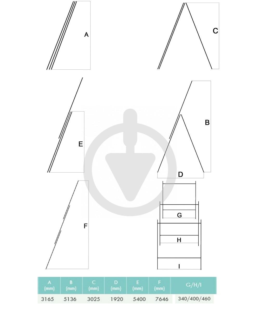 Стремянка выдвижная 3x11 ступеней (13475433) - фото 5 Стремянка выдвижная 3x11 ступеней (13475433) - фото 5