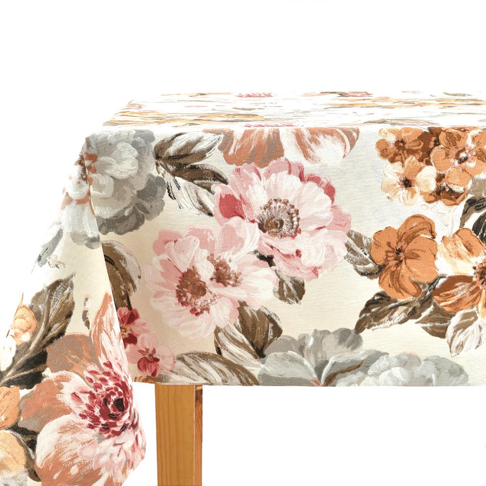 Скатерть IDEIA Цветы V-4 с водоотталкивающей пропиткой 140x170 см Пастель (2191533430)
