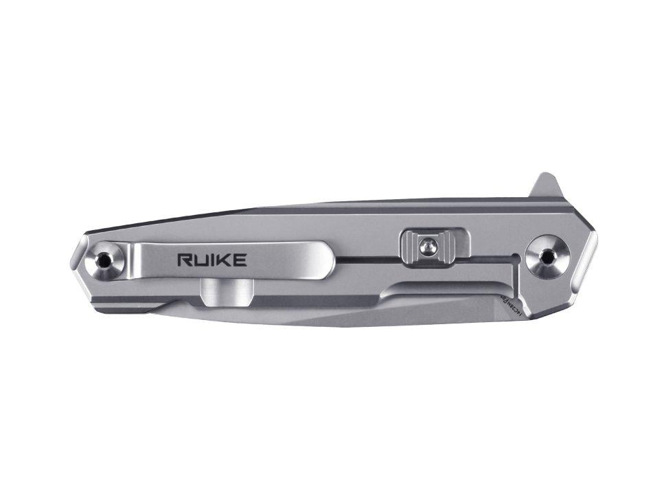 Нож складной Ruike карманный универсальный с фиксацией Frame lock 208 мм Silver (P875-SZ) - фото 2