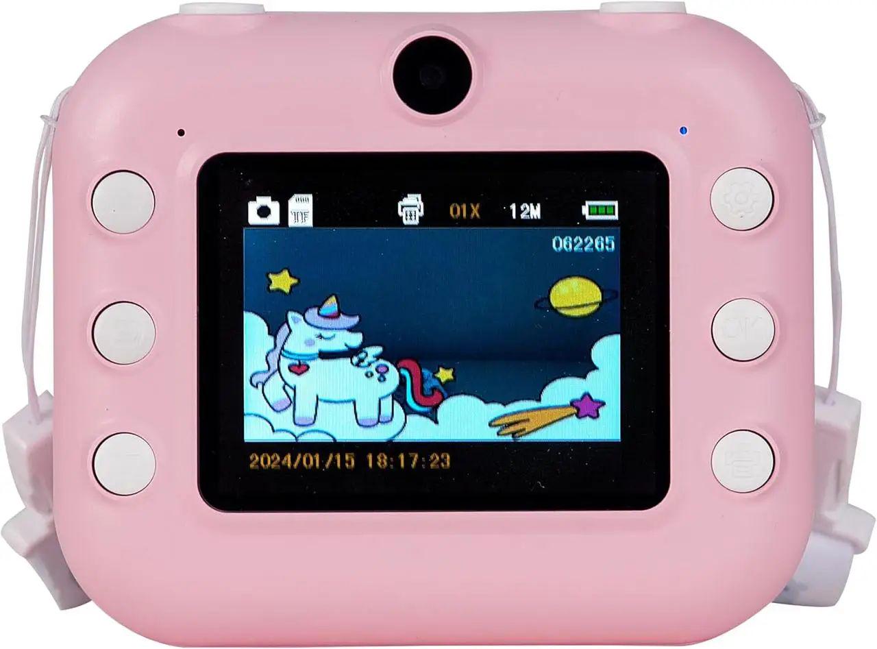 Фотокамера миттєвого друку і запису відео для дітей Ningbo Рожевий (546475) - фото 3 Фотокамера миттєвого друку і запису відео для дітей Ningbo Рожевий (546475) - фото 3