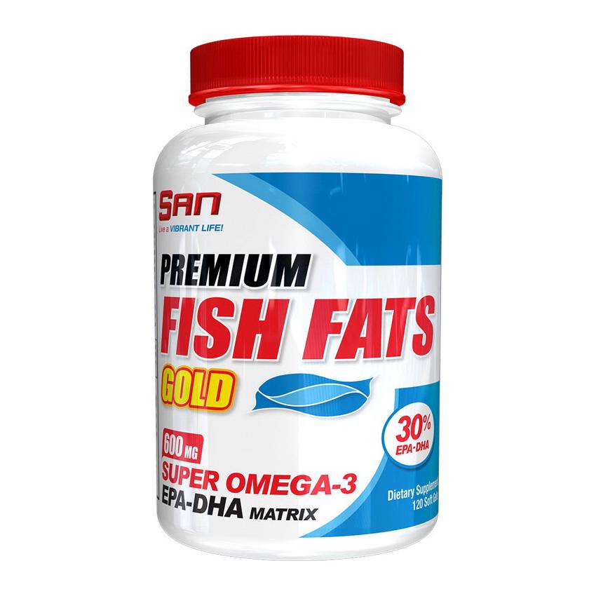 Жирные кислоты Омега 3 Premium Fish Fats Gold 60 softgels