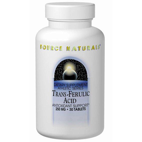 Антиоксидант Source Naturals Trans-Ferulic Acid 250 мг 30 Tabs