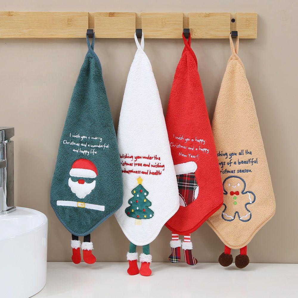 Набір новорічних кухонних серветок Colorful Home 4 шт. з петелькою з мікрофібри 30х30 см (1609) - фото 2 Набір новорічних кухонних серветок Colorful Home 4 шт. з петелькою з мікрофібри 30х30 см (1609) - фото 2