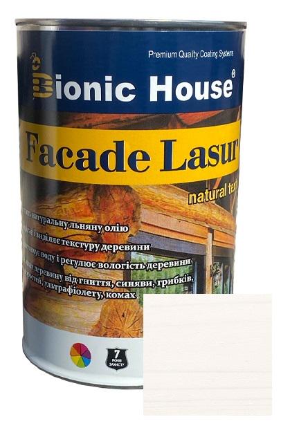 Краска фасадная для дерева Facade Lasur 1 л Белый (18243763) - фото 1