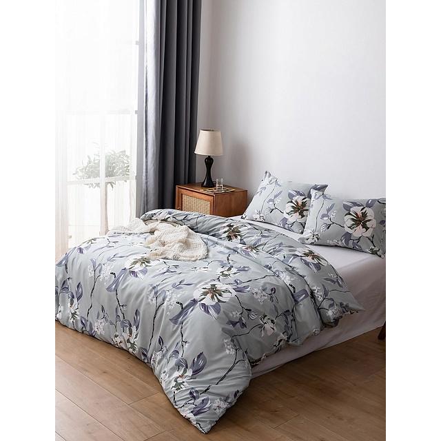 Комплект постільної білизни Family Магнолія євро бязь голд 9981895 Сірий (DR012576)